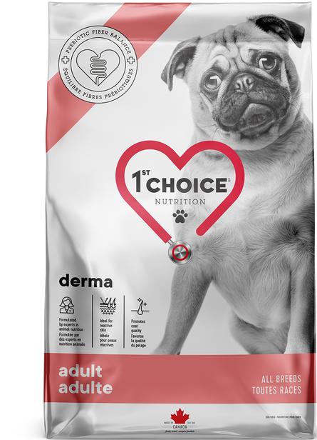 фото Сухой корм для собак 1st choice gf derma, с гиперчувствительной кожей, лосось, 340г