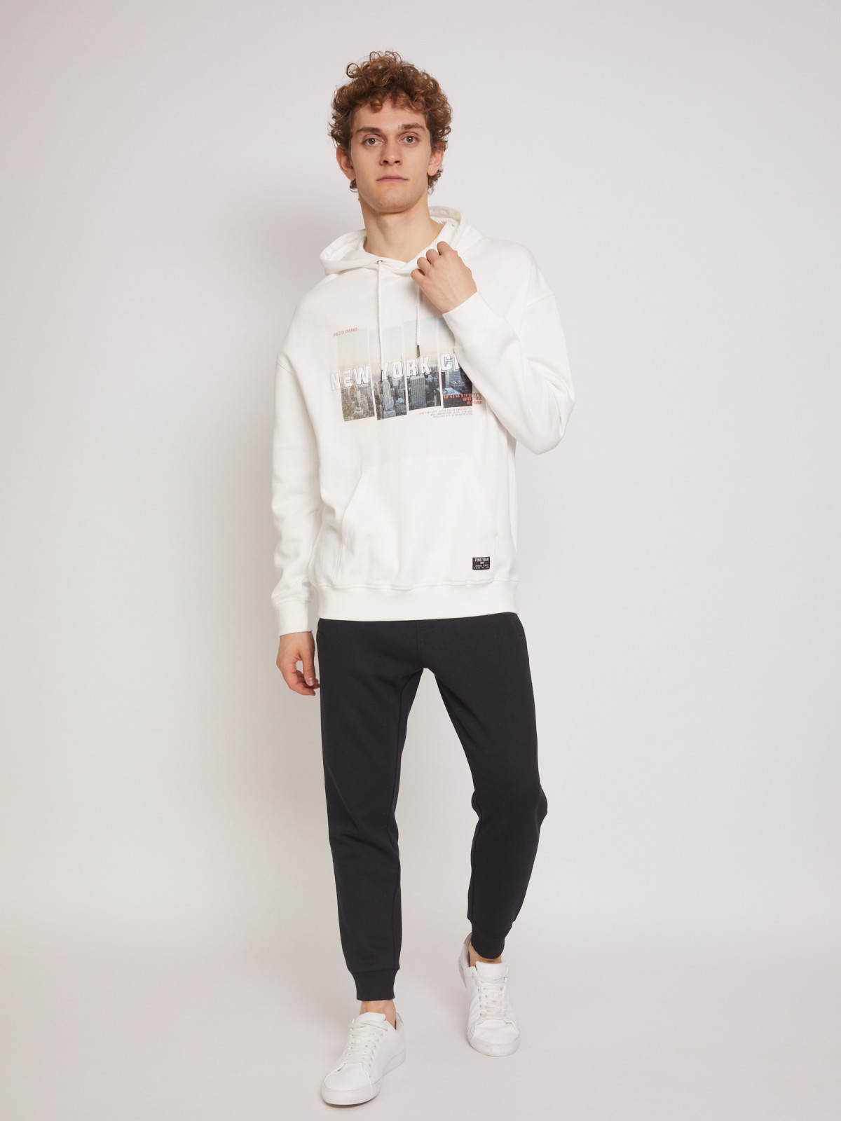 

Толстовка мужская Zolla z2113341750411000 бежевая S, z2113341750411000