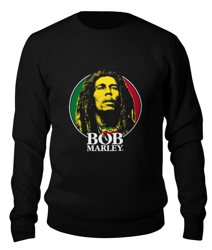 

Свитшот унисекс Printio Bob marley черный L, Bob marley