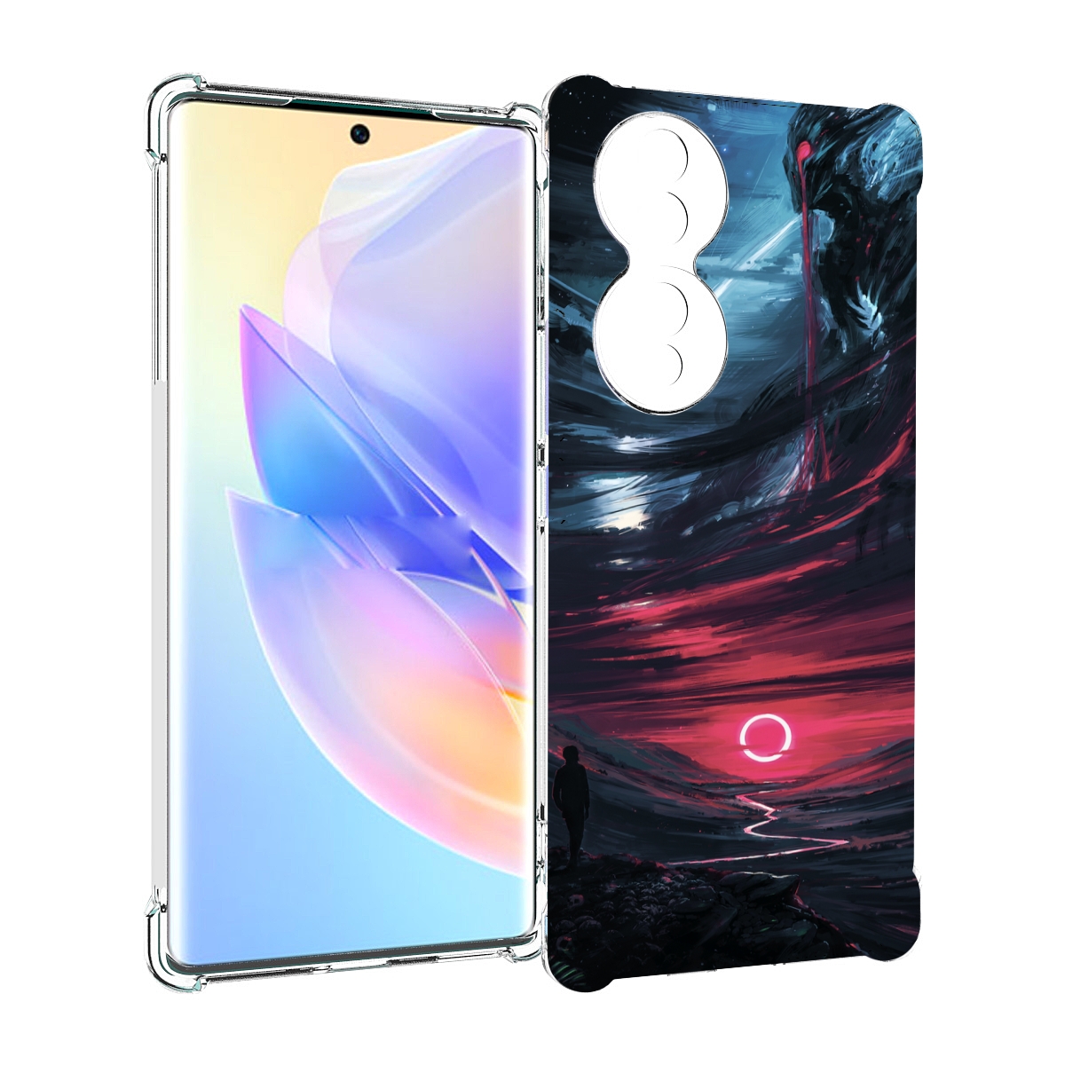 

Чехол MyPads страшный мир для Honor 70, Прозрачный, Tocco