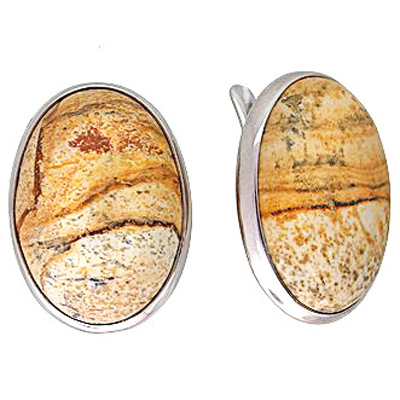

Серьги женские из серебра Эстет С15С451382, яшма, С15С451382