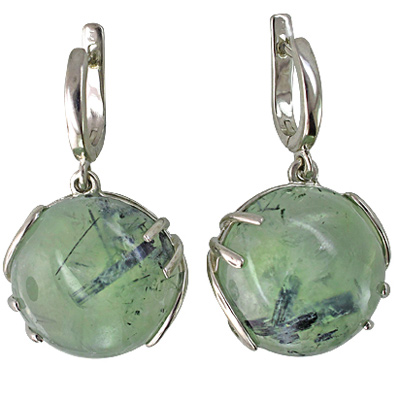 

Серьги женские из серебра Эстет С15С451376, хризопраз, С15С451376