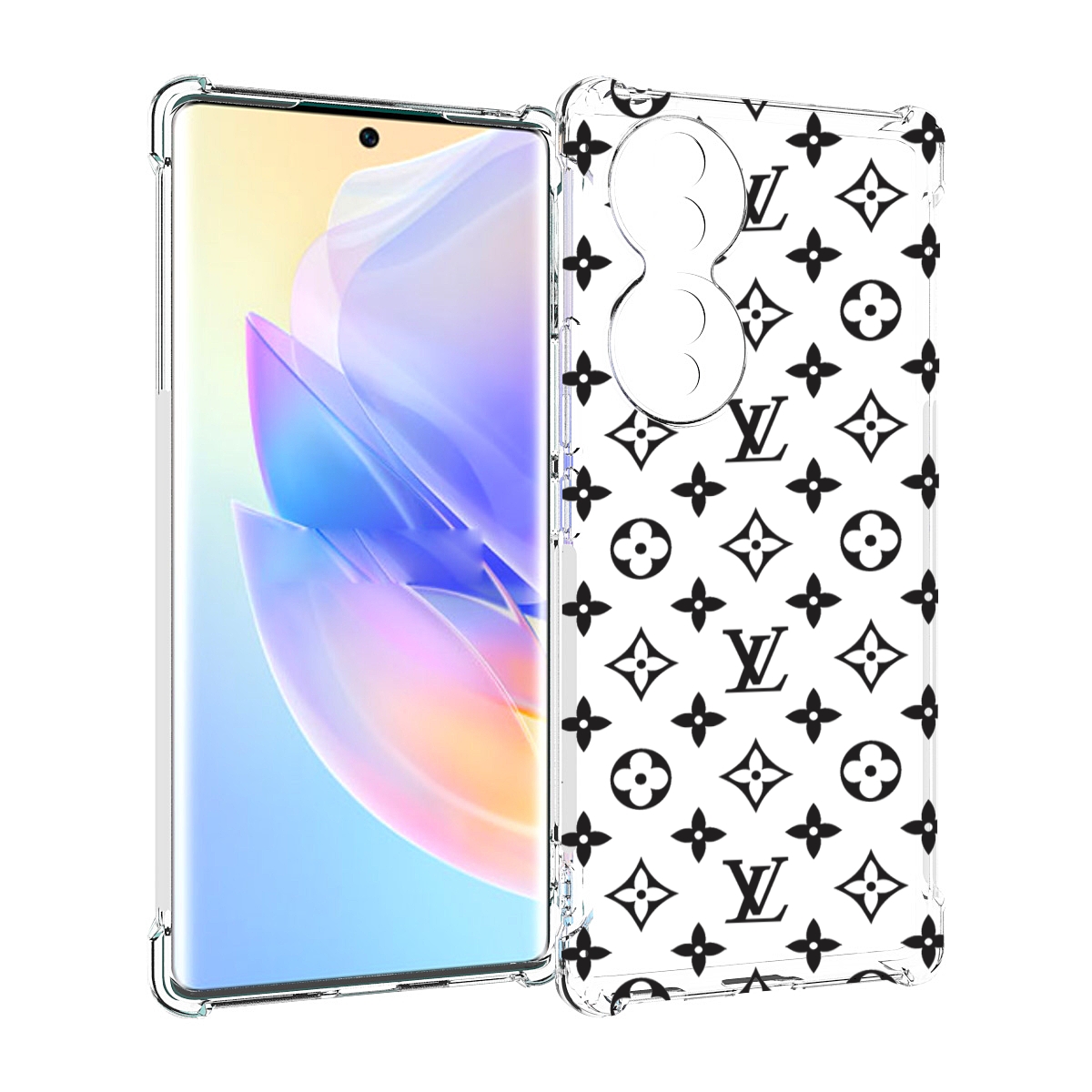 

Чехол MyPads стильный-принт-на для Honor 70, Прозрачный, Tocco