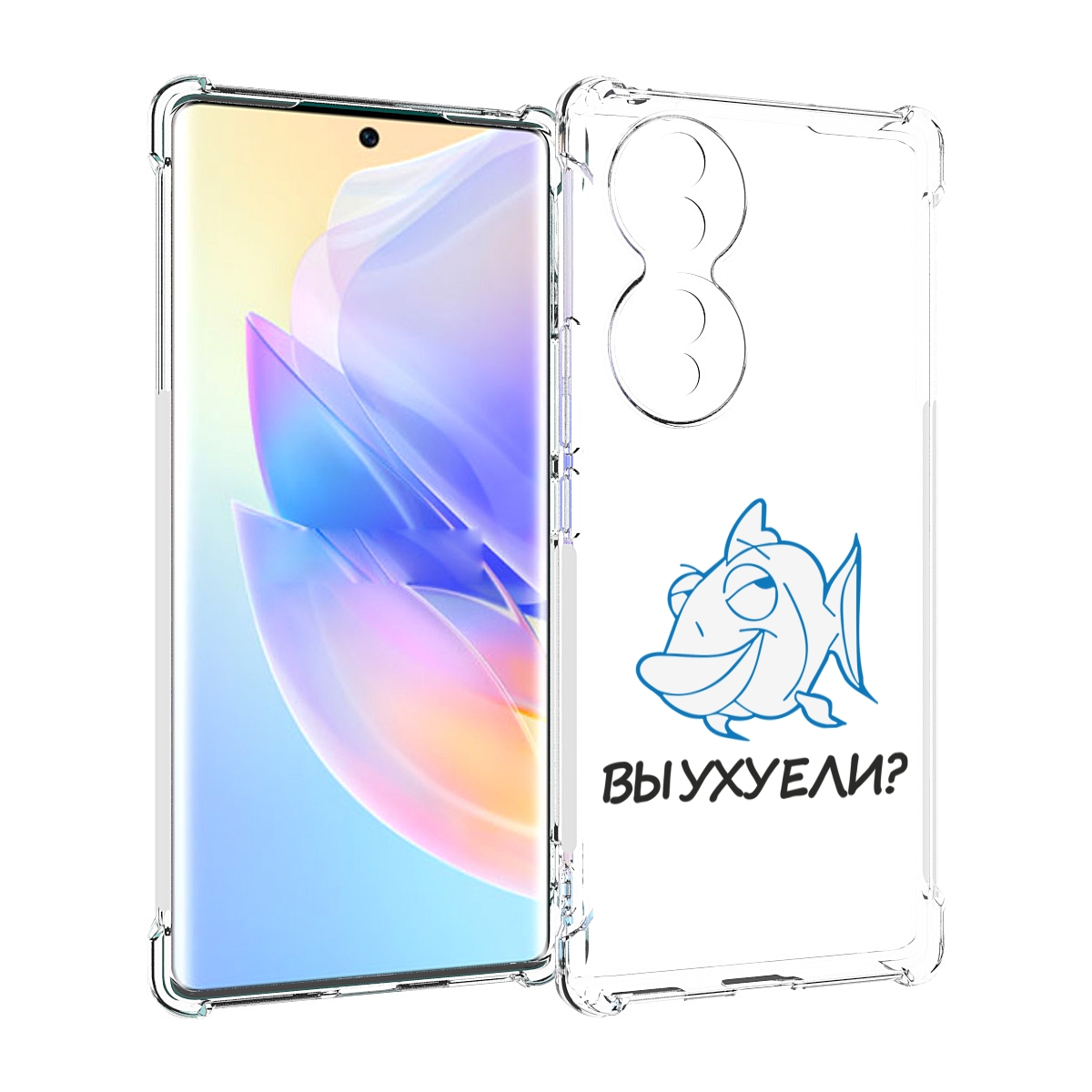 

Чехол MyPads вы ухуели для Honor 70, Прозрачный, Tocco