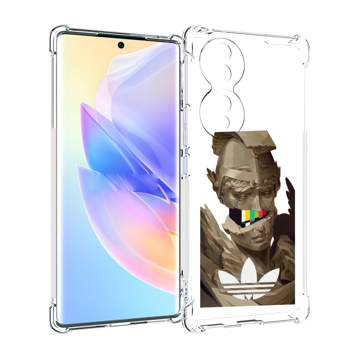 

Чехол MyPads статуя-адидас для Honor 70, Прозрачный, Tocco