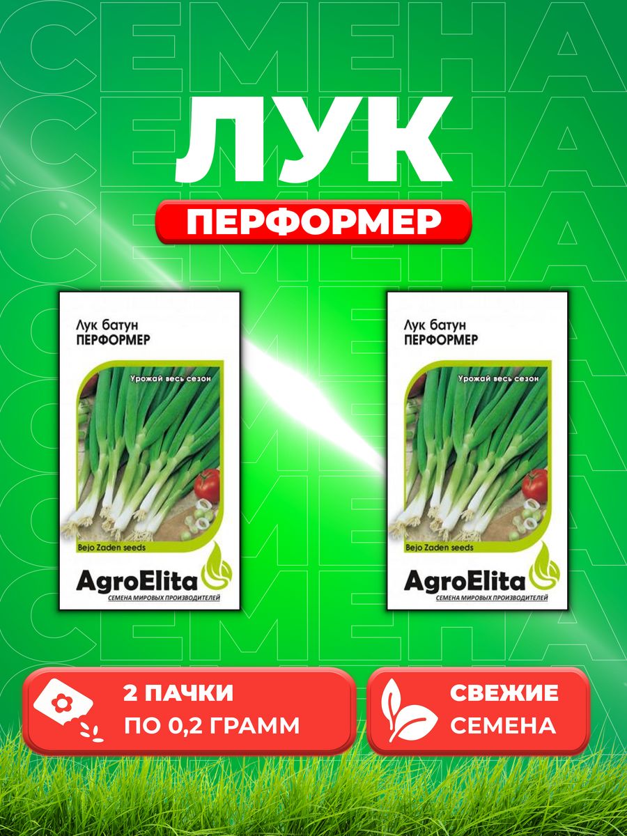 Семена Лук батун Перформер, 0,2г, AgroElita, Bejo2уп