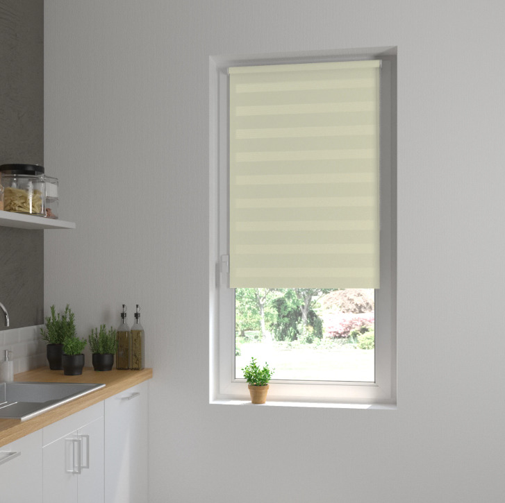 

Штора рулонная Inspire Peter день-ночь 70x160 см экрю Cream, Peter