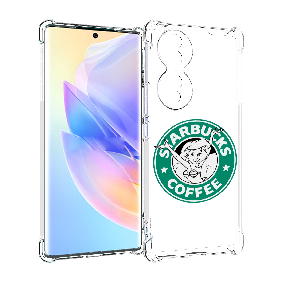 

Чехол MyPads старбакс-кофее для Honor 70, Прозрачный, Tocco