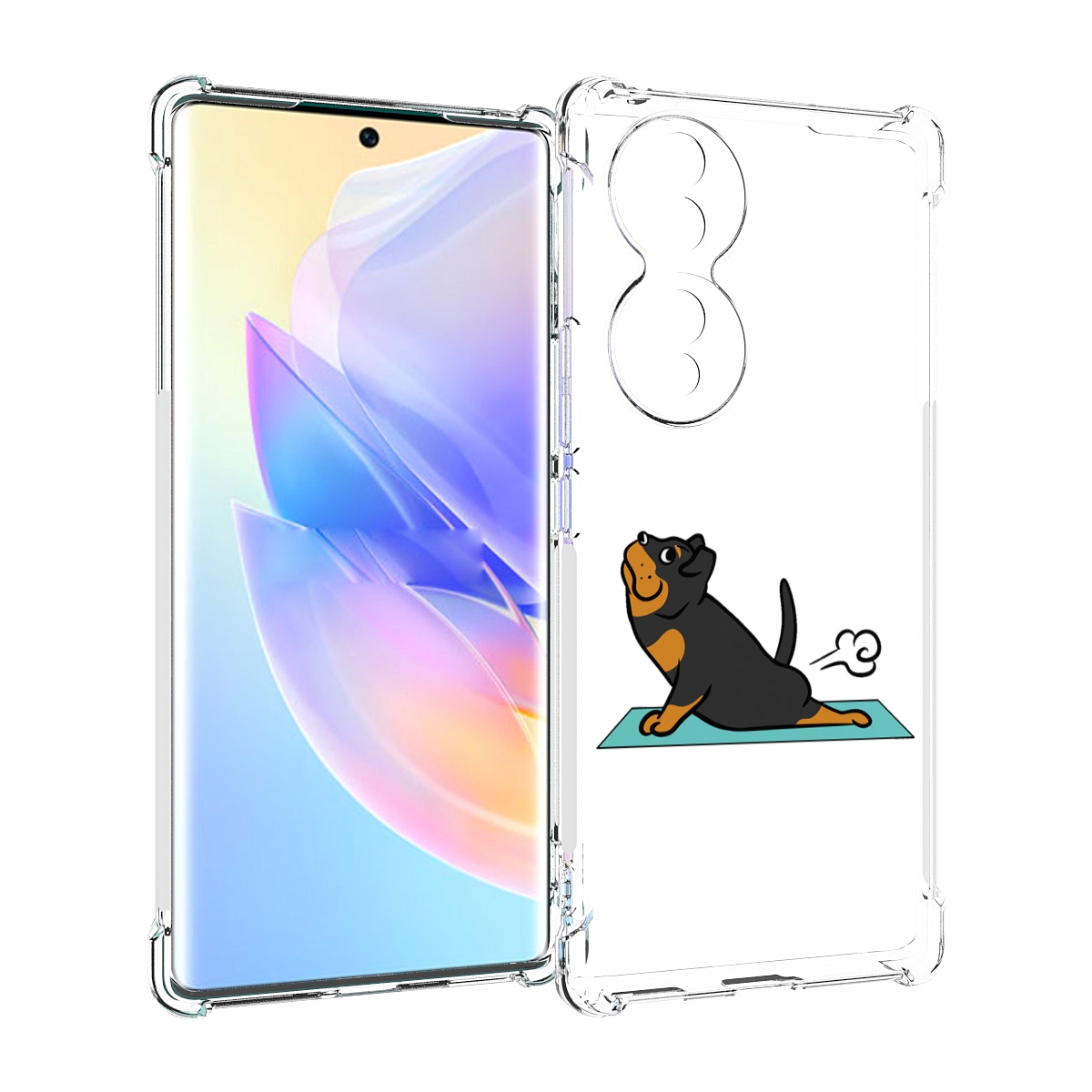 

Чехол MyPads спортивная-собачка для Honor 70, Прозрачный, Tocco