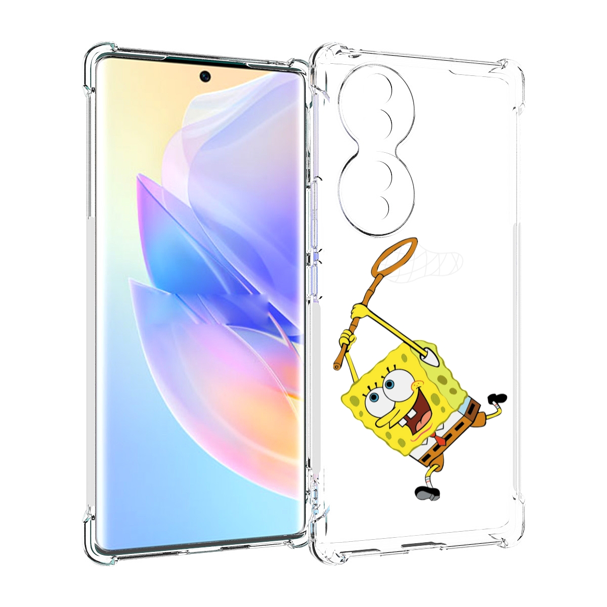 

Чехол MyPads спанчбоб-с-сочком для Honor 70, Прозрачный, Tocco