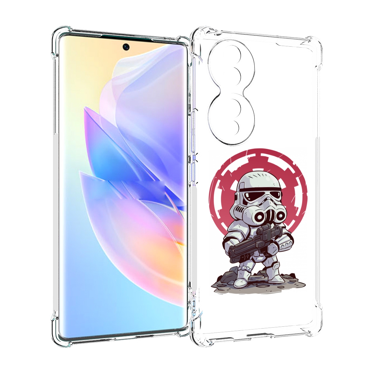

Чехол MyPads солдат-из-старварс для Honor 70, Прозрачный, Tocco
