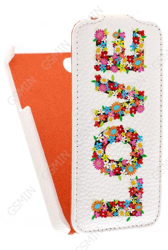

Кожаный чехол для Apple iPhone 4/4S Grip Luxurious Case - (Белый) (Дизайн 14/14)
