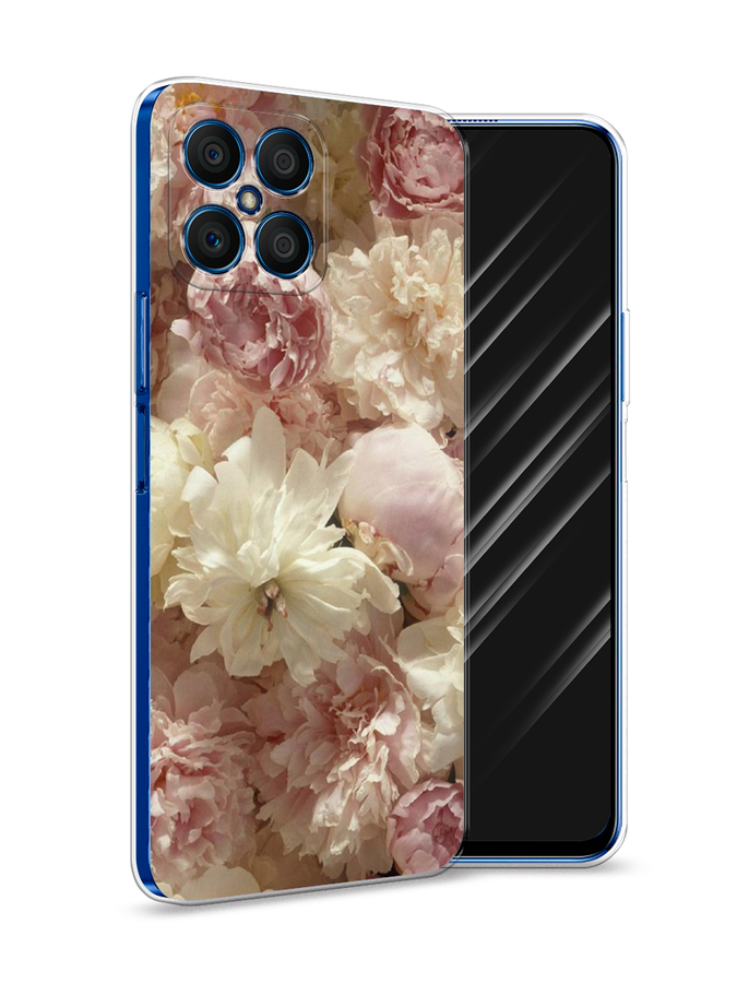 

Чехол Awog на Honor X8 "Пионы светлые", Бежевый;коричневый, 6107650-8