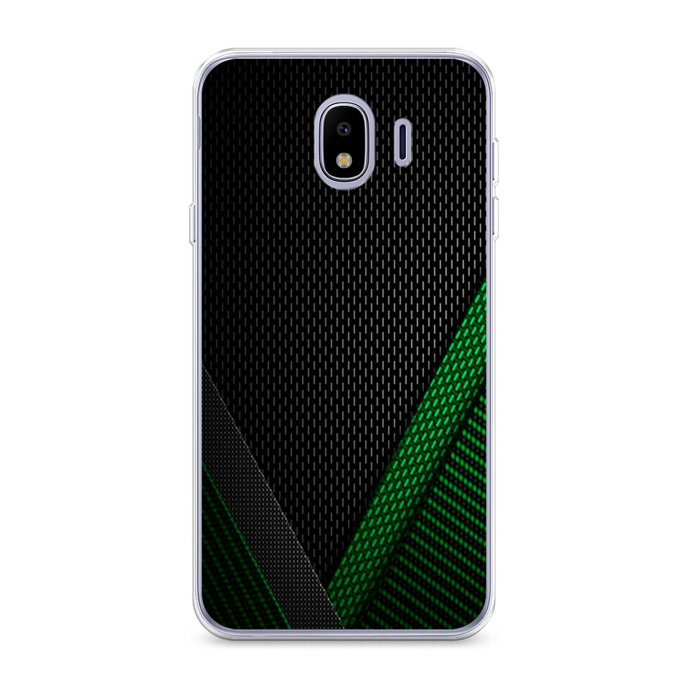 фото Чехол awog "зеленый карбон" для samsung galaxy j4