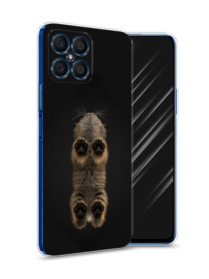 

Чехол Awog на Honor X8 "Кошачьи лапки", Черный, 6107650-1
