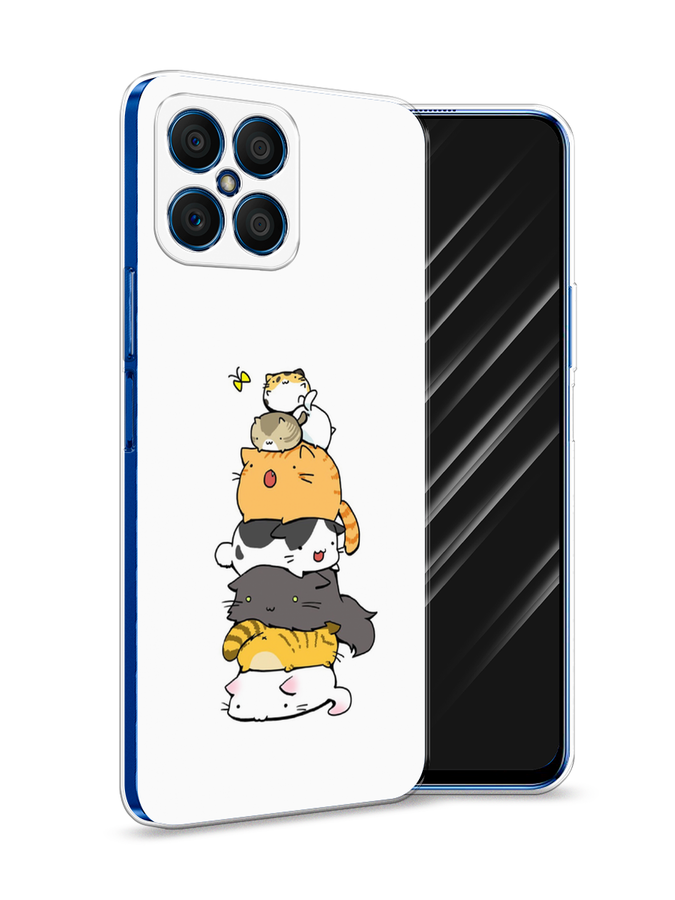 

Чехол Awog на Honor X8 "Бутерброд из котиков", Коричневый;белый;серый, 6107650-10