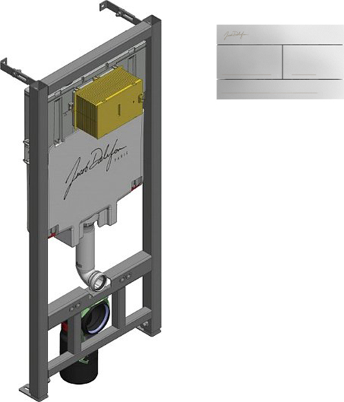 Комплект Jacob Delafon Система инсталляции для унитазов E29025-NF + Кнопка смыва E4316-CP