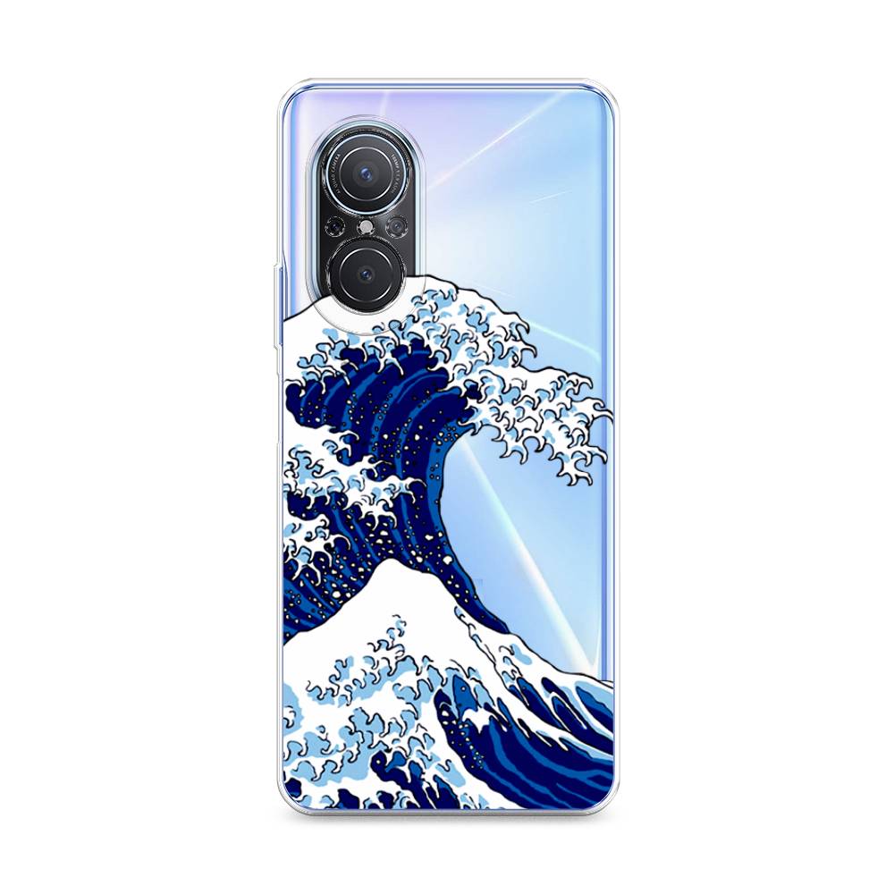 

Чехол Awog на Huawei Nova 9 SE "Волна в Канагаве", Синий;белый, 6107250-4