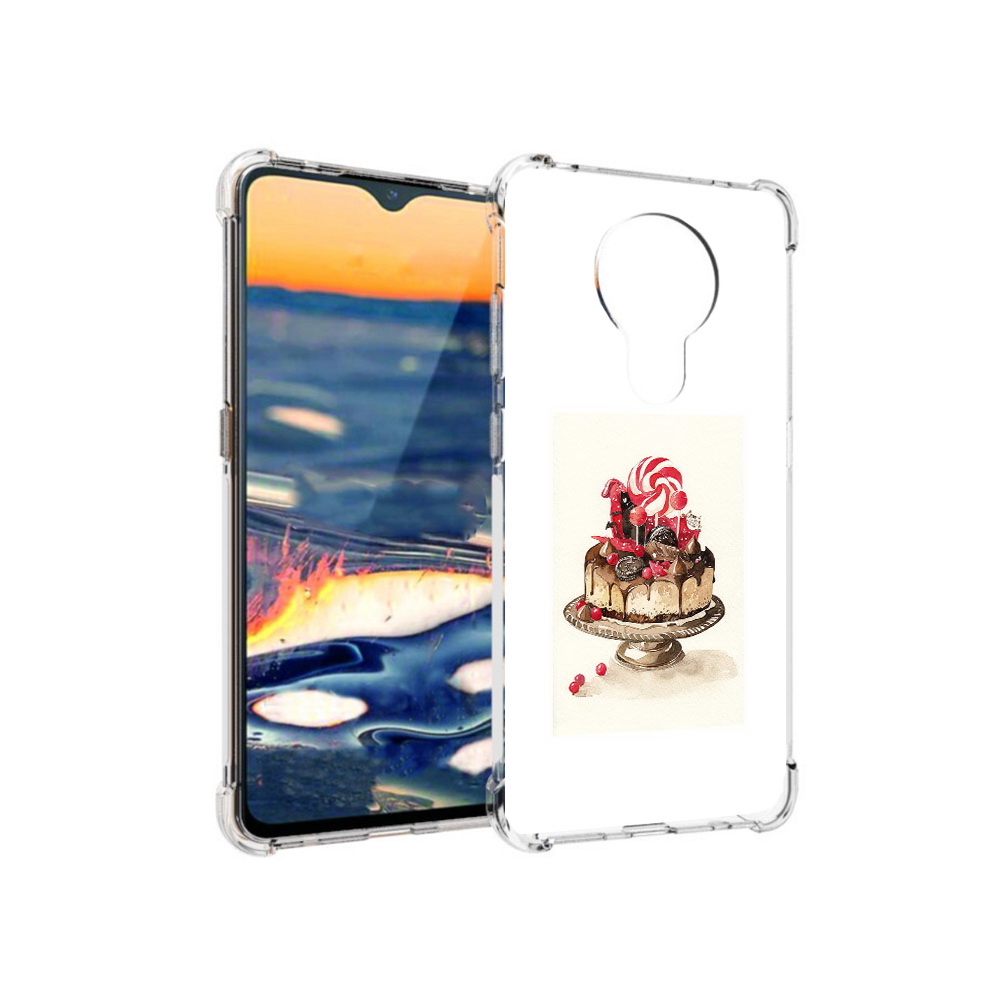 

Чехол MyPads Tocco для Nokia 5.3 вкусный торт (PT227052.106.262), Прозрачный, Tocco