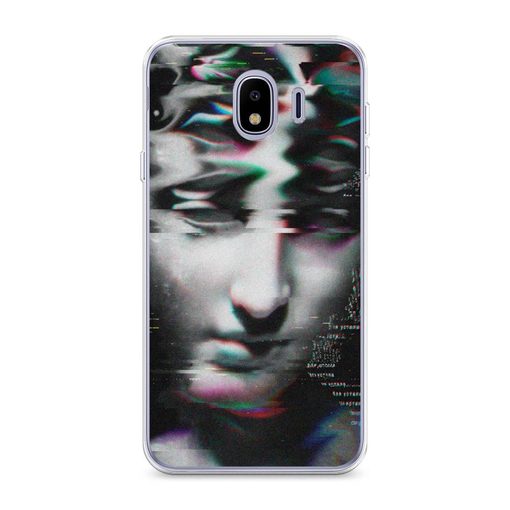 

Чехол Awog на Samsung Galaxy J4 "Glitch Art", Серый, 26450-9