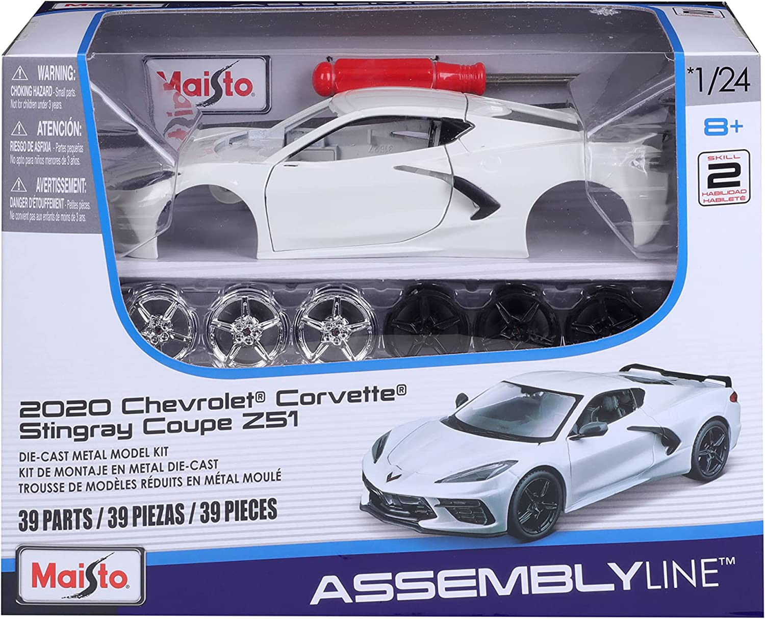 Модель машины MAISTO KIT 1:24 2020 Chevrolet Corvette Stingray Coupe Z51 39525