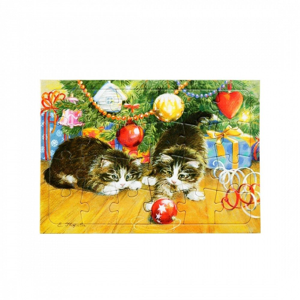 

Пазл (плоский на подложке) 24эл. - КОТЯТА