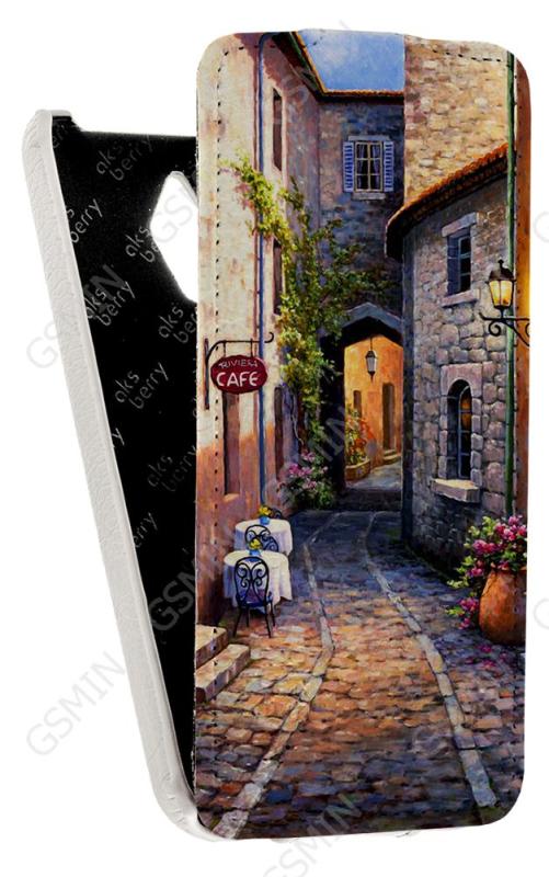 

Чехол для ASUS ZenFone Go ZC500TG Aksberry Protective Flip Case (Белый) (Дизайн 116)