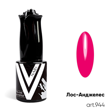 Гель-лак Vogue Nails ярко-розовый неоновый плотный 10 мл американская пастораль