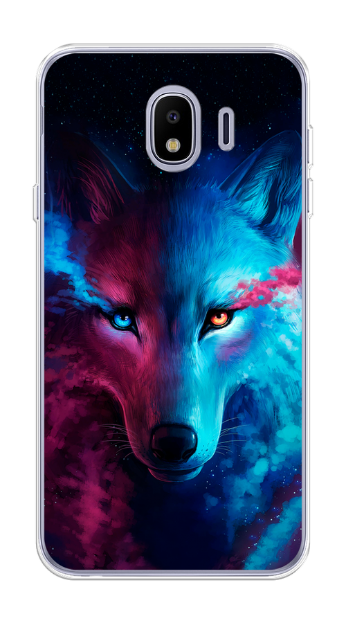 

Чехол Awog на Samsung Galaxy J4 "Волшебный волк", Черный;серый, 26450-1