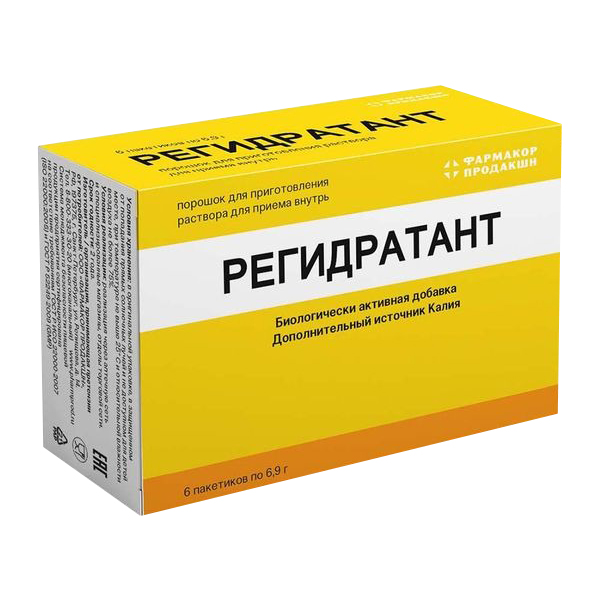 

Регидратант пор внутрь для взрослых и детей 3+лет 6,9г 6 шт