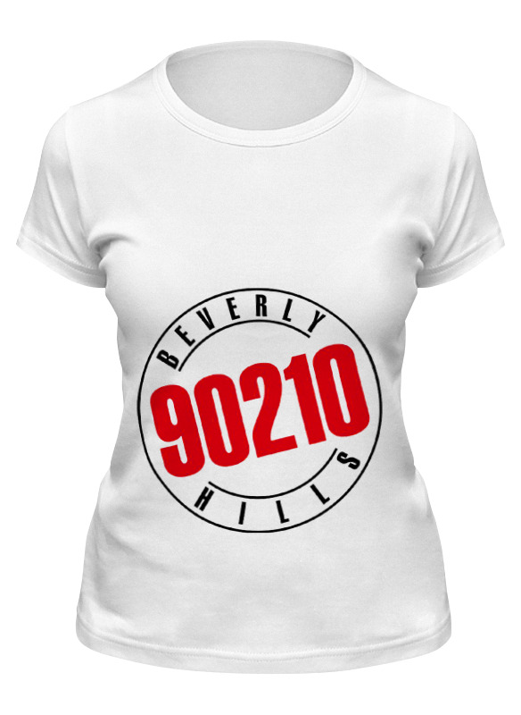 

Футболка женская Printio 90210 белая M, Белый, 90210