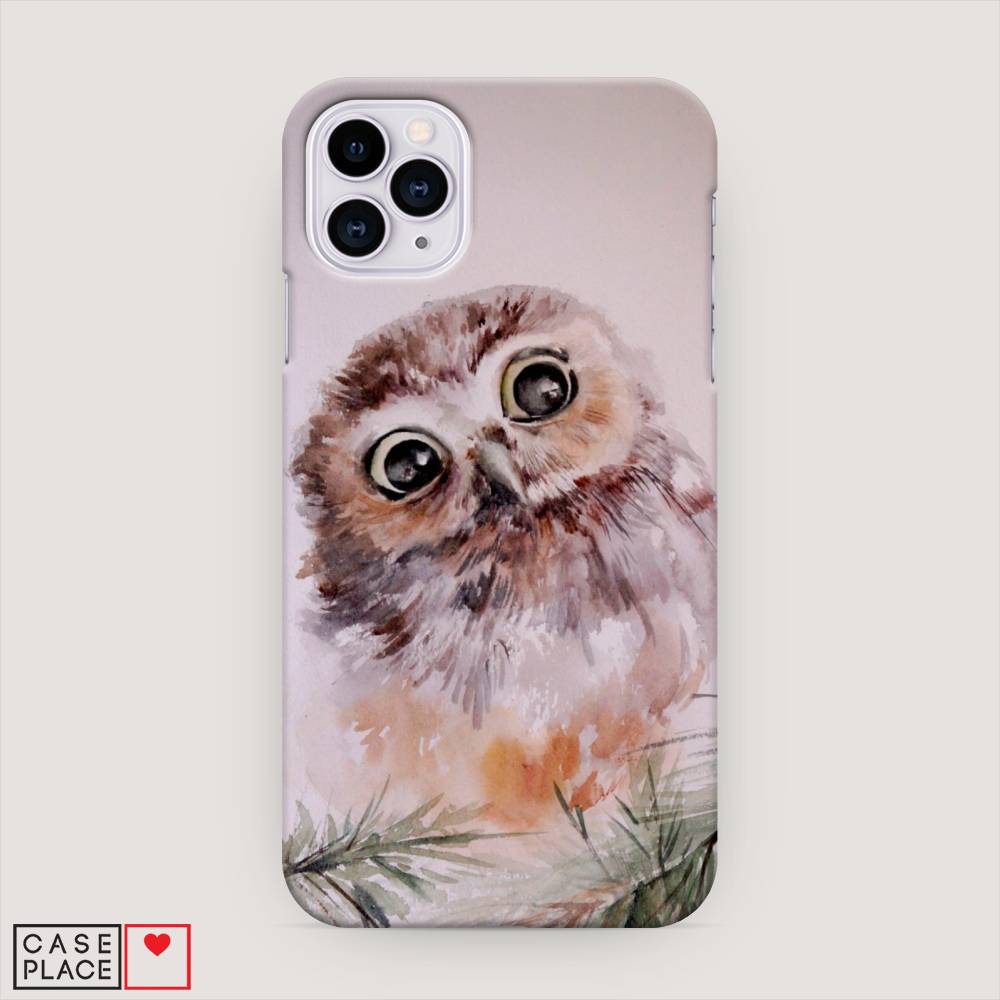 

Пластиковый чехол "Сова на розовом" на Apple iPhone 11 Pro, 12320-1
