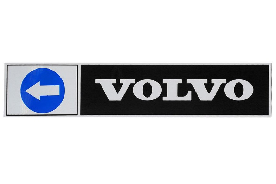 

Наклейка светоотражающая VOLVO стрелка левая, 407*86 мм черная, Черный