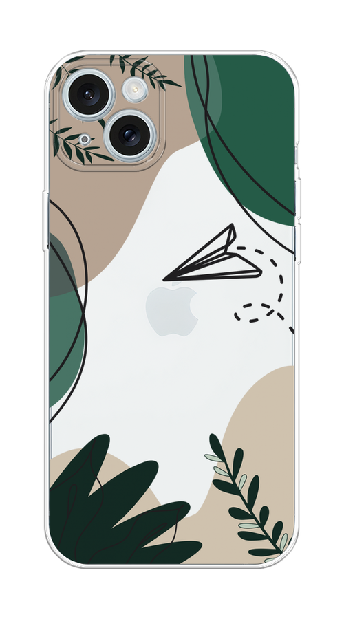 

Чехол на Apple iPhone 15 Plus "Secret Garden", Зеленый;бежевый;черный, 15650-1