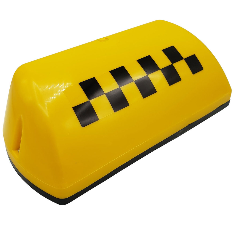 Фонарь ТАКСИ 'шашечки' 290х130х90мм, 6 магнитов, с подсветкой, желтый