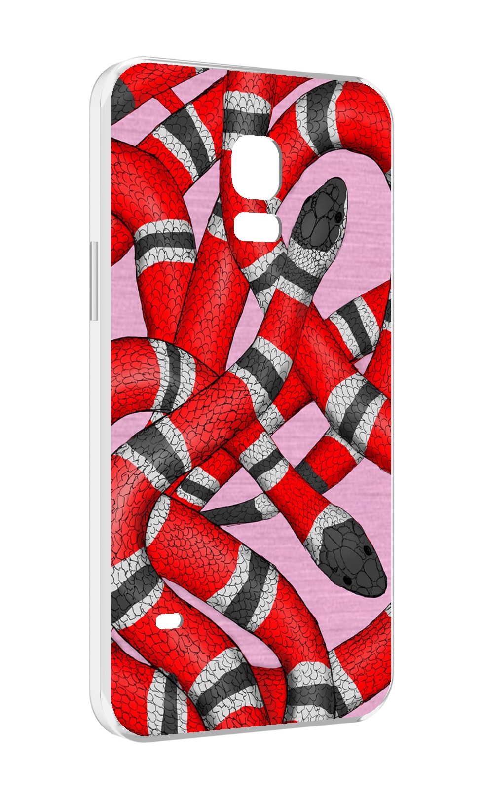 

Чехол MyPads змея-красно-черно-белый для Samsung Galaxy S5 mini, Прозрачный, Tocco