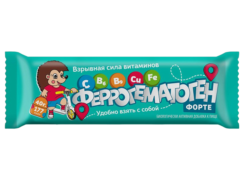 

Феррогематоген форте пастилки жевательные 40г