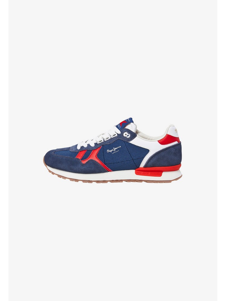 

Кроссовки мужские Pepe Jeans London PE112O0CW синие 46 EU, Синий, PE112O0CW