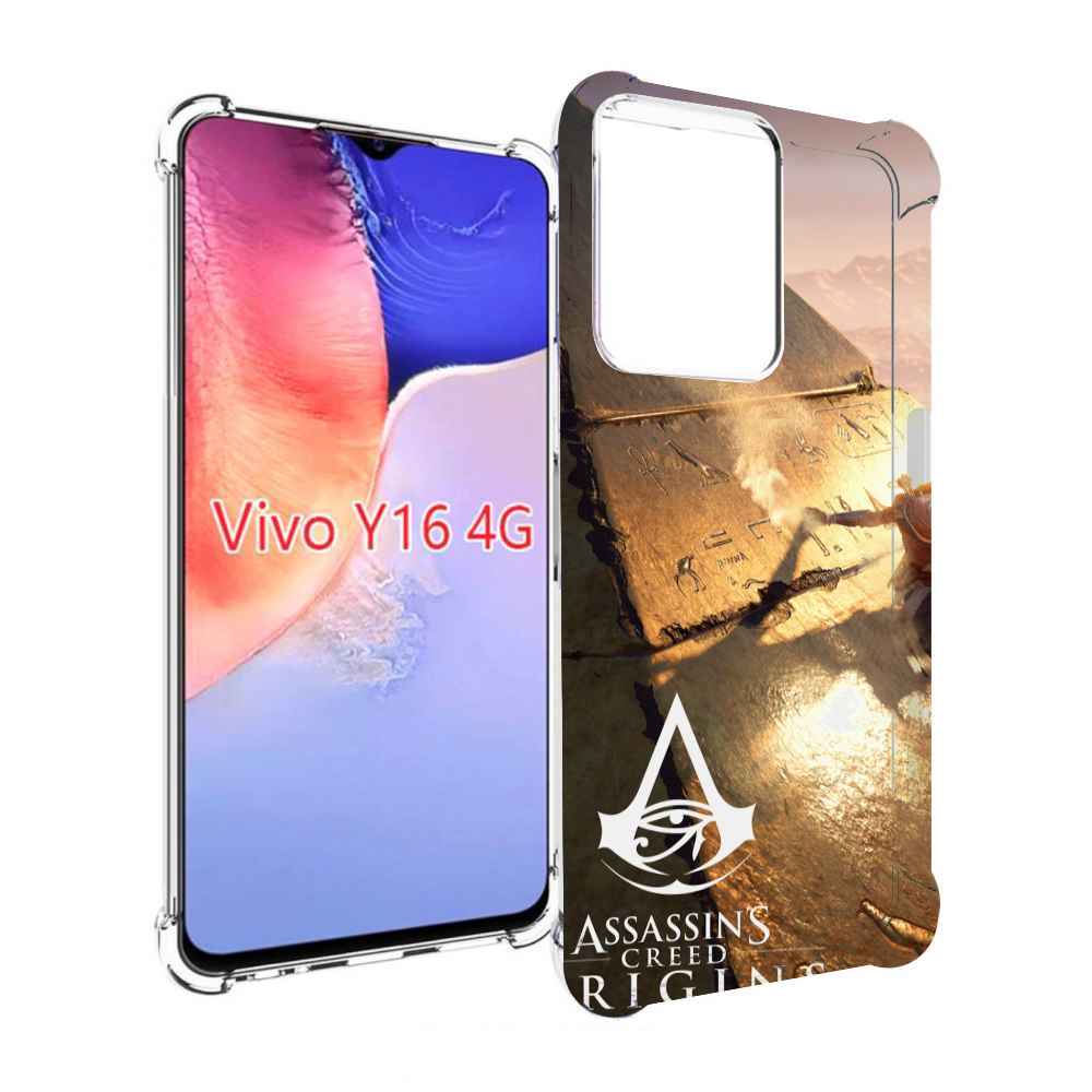 

Чехол MyPads Assassin's Creed Origins для Vivo Y16 4G/ Vivo Y02S, Прозрачный, Tocco