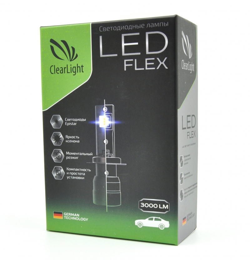 

Комплект светодиодных ламп ClearLight LED FLEX HB4 3000 lm 6000K