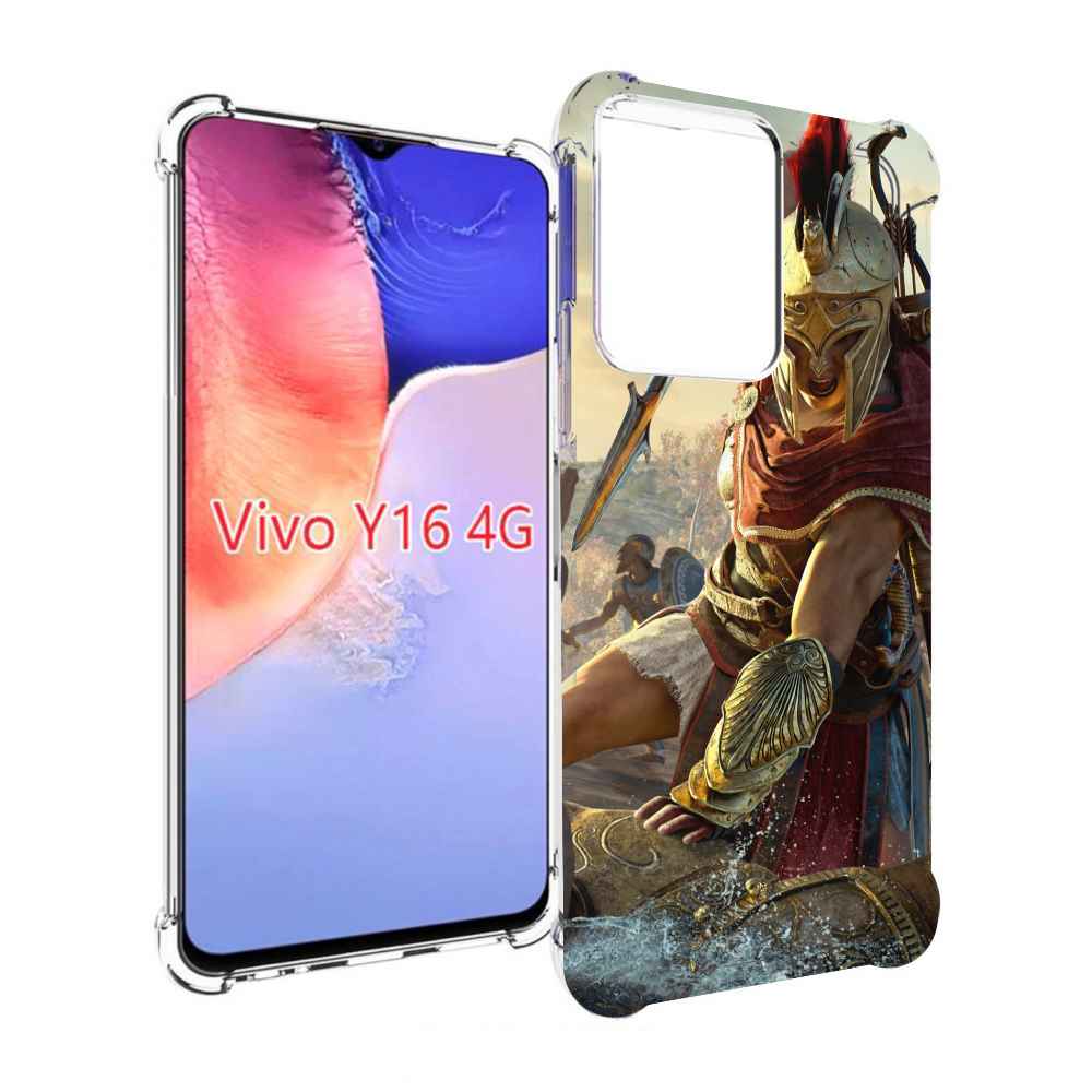 

Чехол MyPads Assassin's Creed Odyssey Kassandra мужской для Vivo Y16 4G/ Vivo Y02S, Прозрачный, Tocco