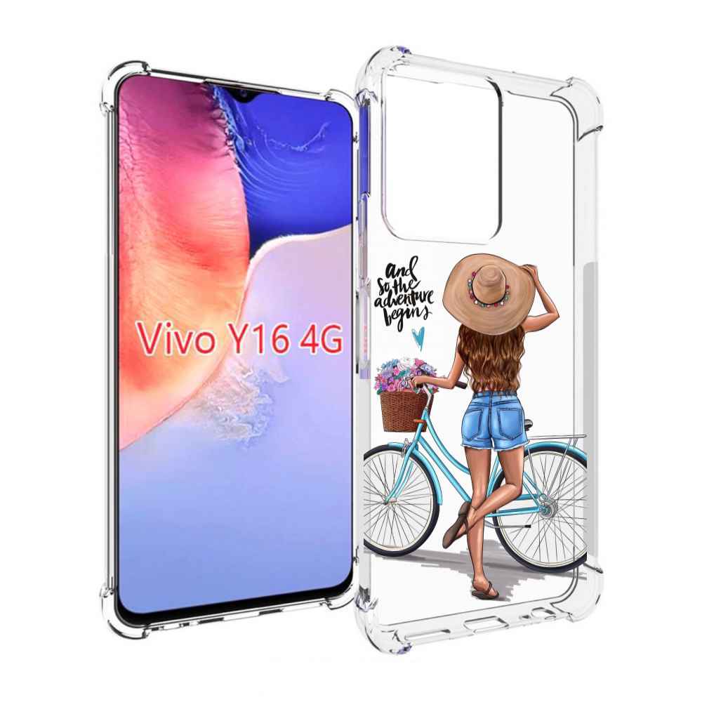 

Чехол MyPads Adventure женский для Vivo Y16 4G/ Vivo Y02S, Прозрачный, Tocco