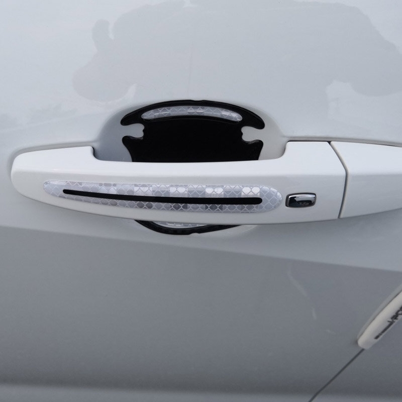 Защитные наклейки на дверные ручки Автостор PH-201 белые (4 шт.)
