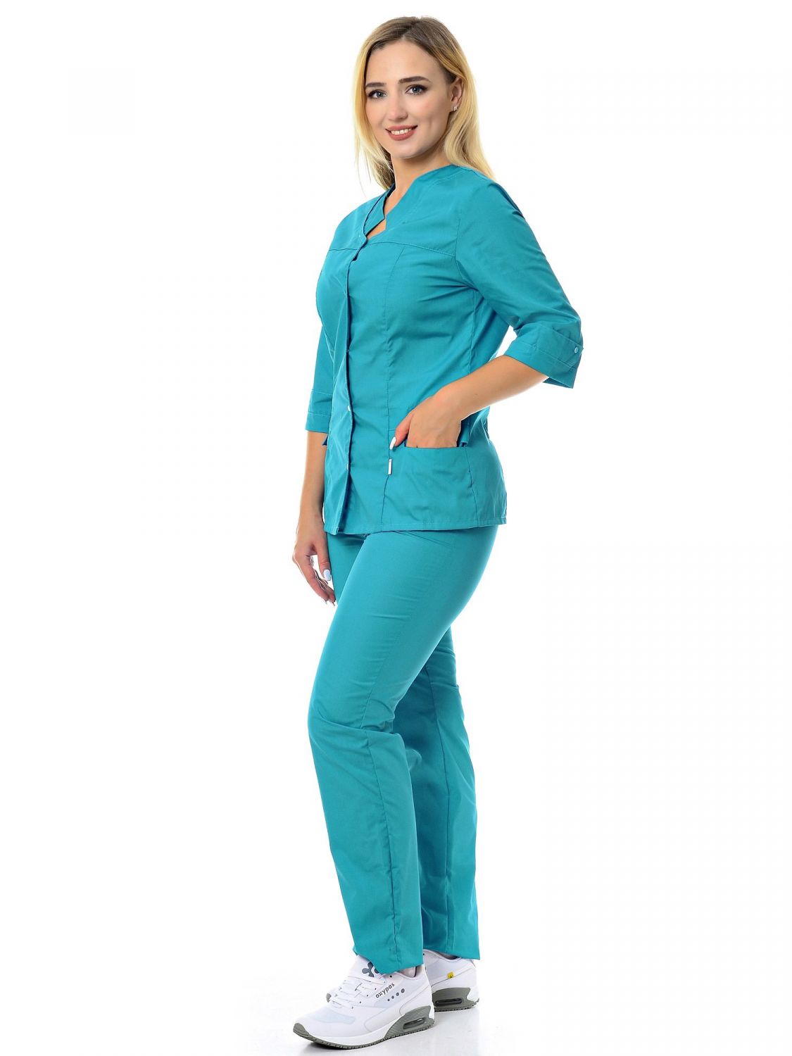 фото Костюм медицинский женский medicalwear милора 113 синий 54 ru