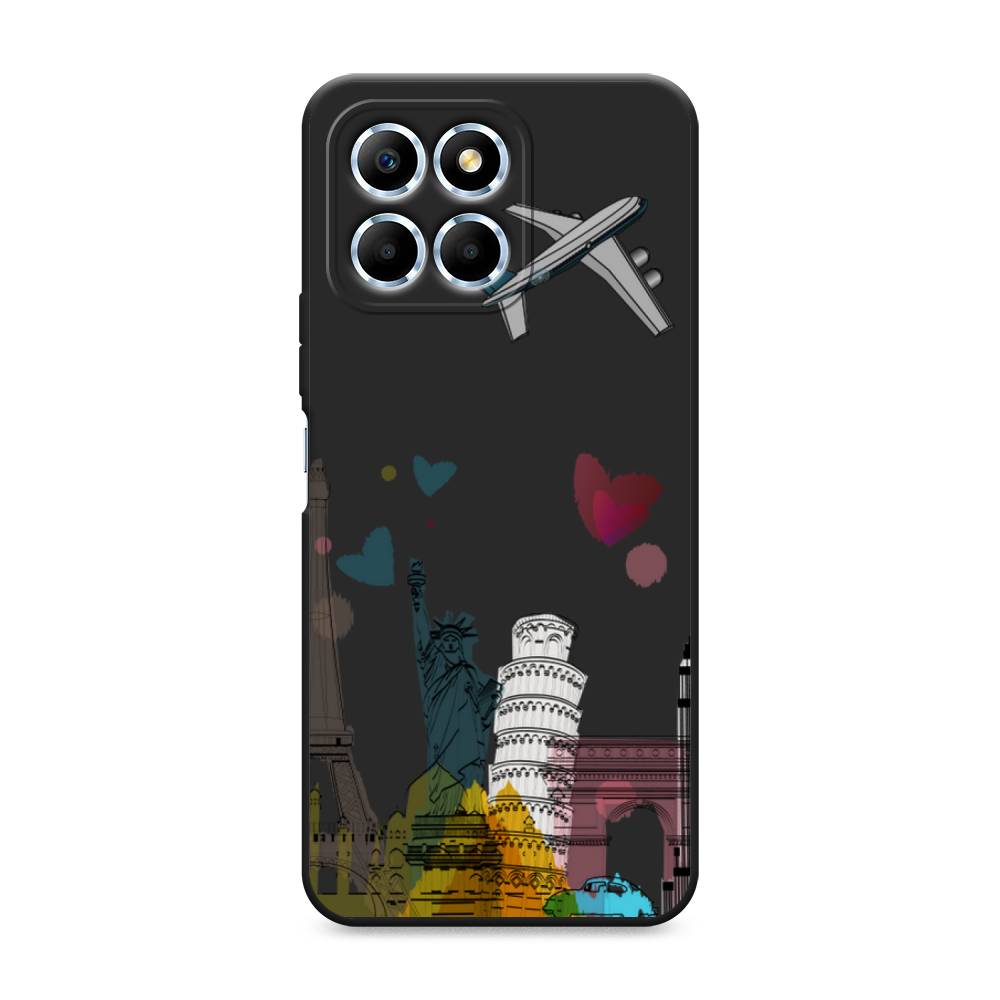 

Чехол Awog на Honor X6/X6s "Самолет путешествий", Желтый, 6109552-1