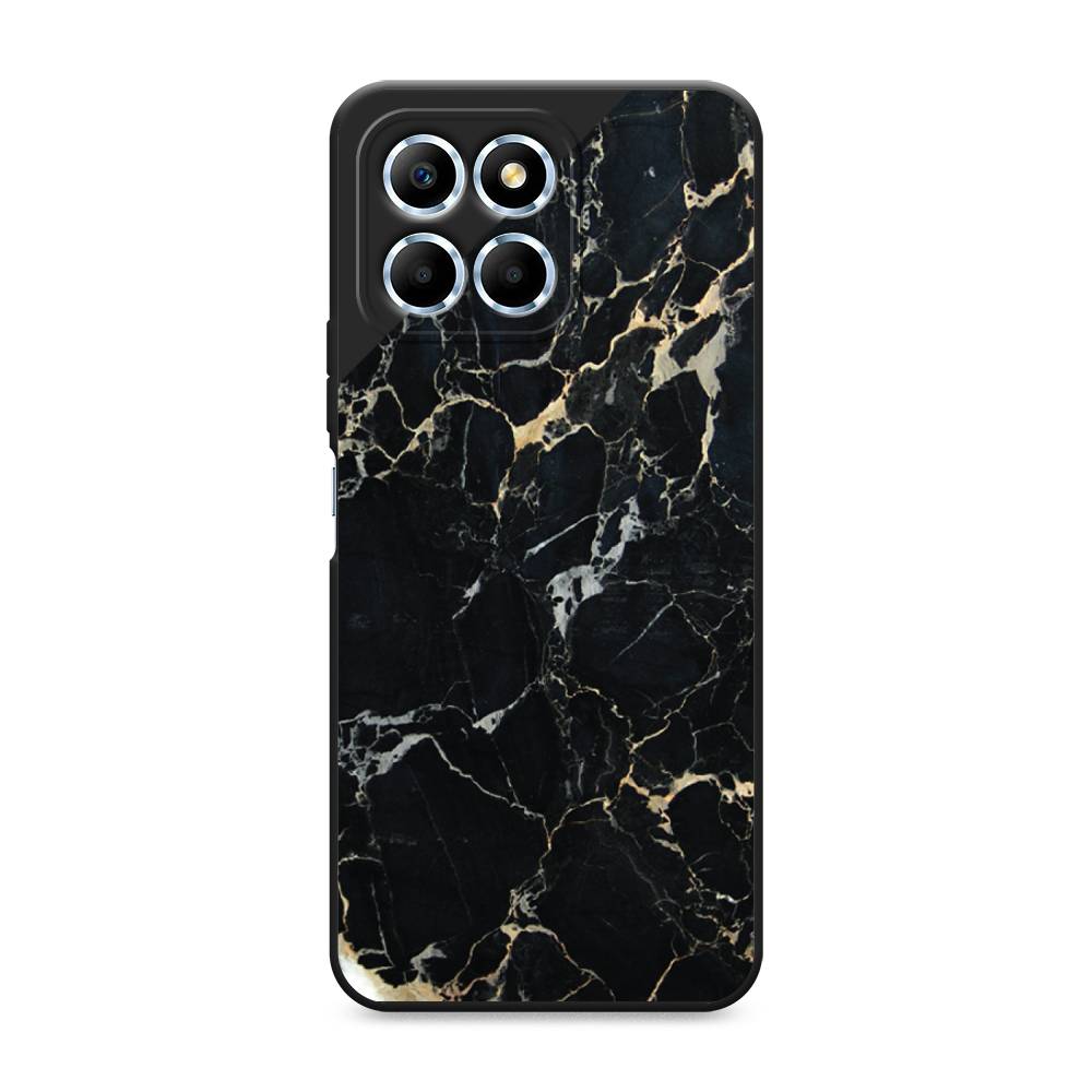 

Чехол Awog на Honor X6/X6s "Черный мрамор уголок", Черный;золотистый, 6109552-1