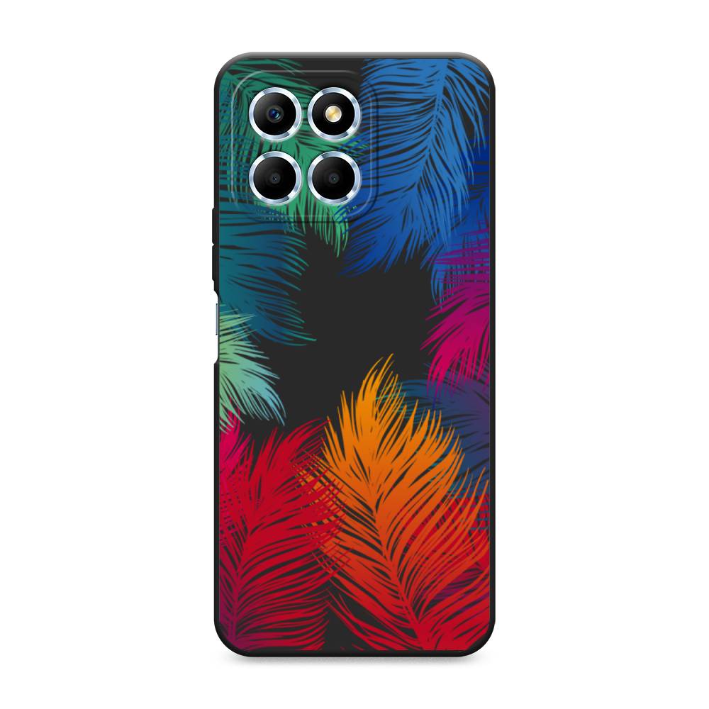 

Чехол Awog на Honor X6/X6s "Рамка из перьев", Красный, 6109552-1