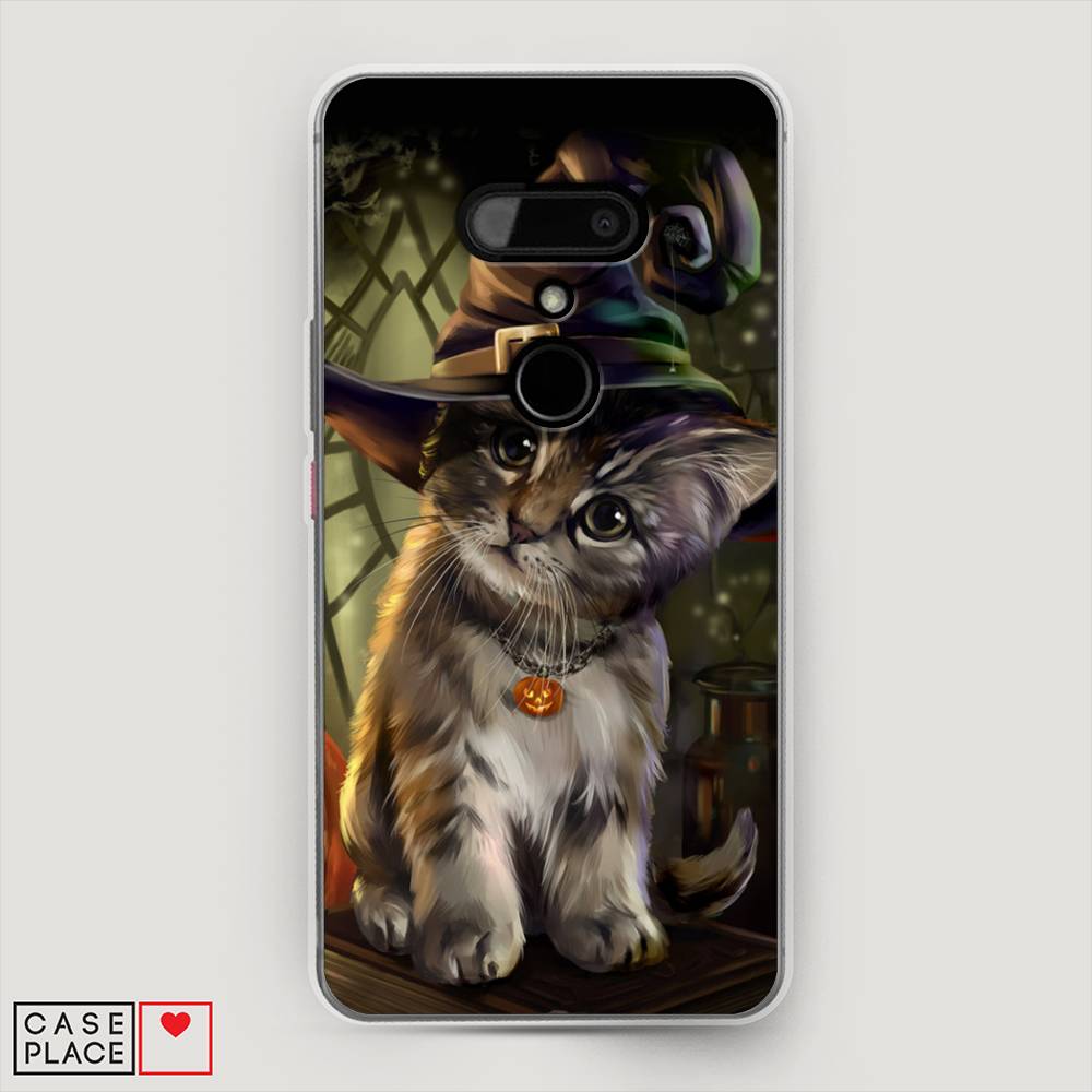 

Чехол Awog на HTC U12 / Эйчтиси U12 "Кот на Хэллоуин", Разноцветный, 102050-2