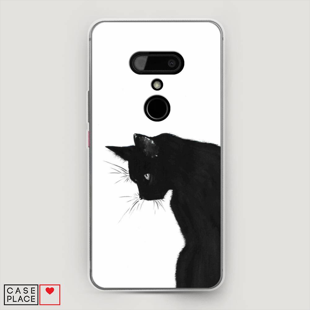 

Чехол Awog на HTC U12 / Эйчтиси U12 "Black cat", Разноцветный, 102050-1