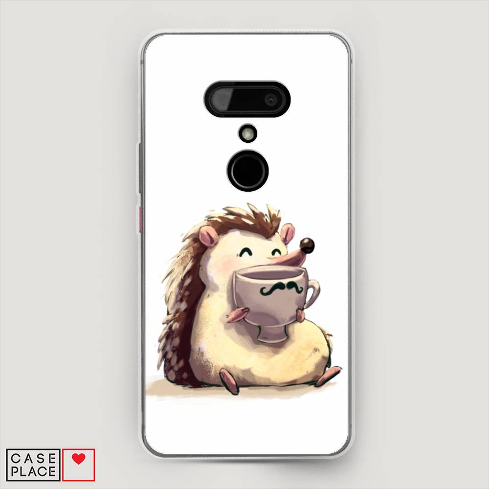 

Чехол Awog на HTC U12 / Эйчтиси U12 "Еж кофеман", Разноцветный, 102050-10